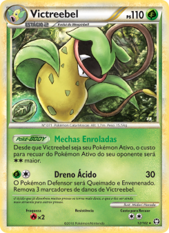 Carta Pokémon Victreebel TRI 012/102 da coleção Triumphant