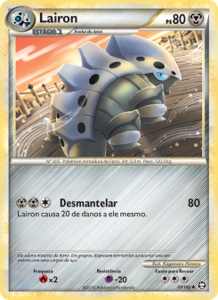 Carta Pokémon Lairon TRI 037/102 da coleção Triumphant