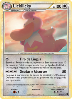Carta Pokémon Lickilicky TRI 038/102 da coleção Triumphant
