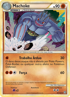Carta Pokémon Machoke TRI 040/102 da coleção Triumphant