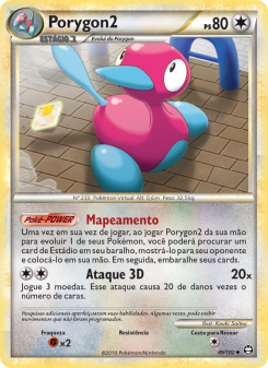 Carta Pokémon Porygon2 TRI 049/102 da coleção Triumphant