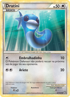 Carta Pokémon Dratini TRI 062/102 da coleção Triumphant