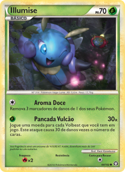 Carta Pokémon Illumise TRI 064/102 da coleção Triumphant