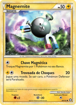 Carta Pokémon Magnemite TRI 068/102 da coleção Triumphant