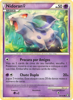 Carta Pokémon Nidoran♀ TRI 069/102 da coleção Triumphant