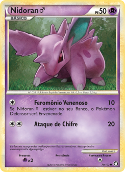 Carta Pokémon Nidoran♂ TRI 070/102 da coleção Triumphant