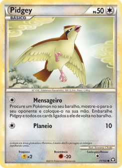 Carta Pokémon Pidgey TRI 071/102 da coleção Triumphant