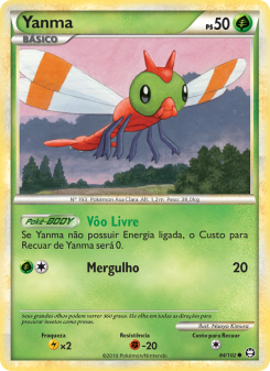 Carta Pokémon Yanma TRI 084/102 da coleção Triumphant