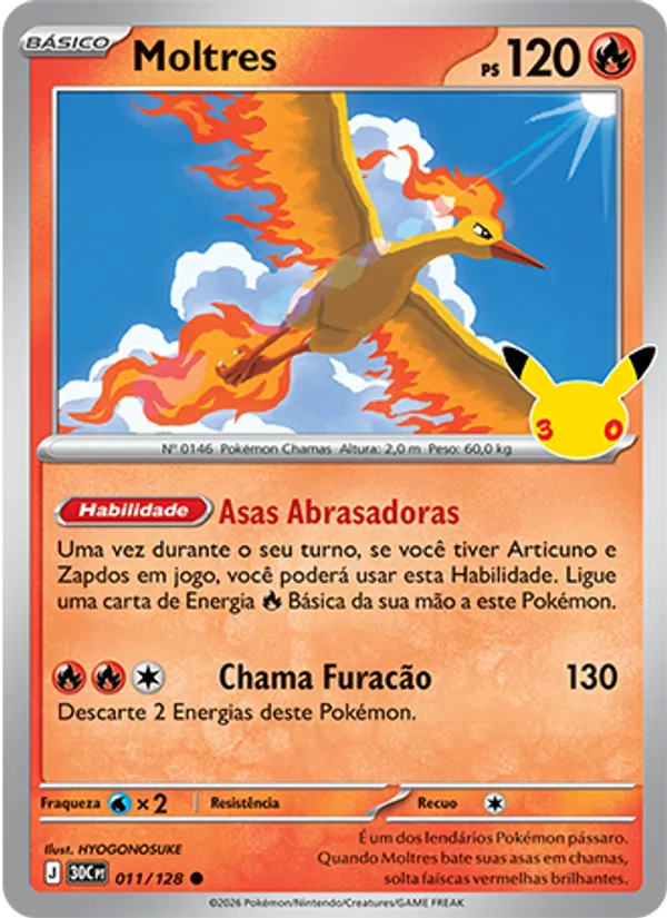 Moltres, Celebração de 30 Anos 011