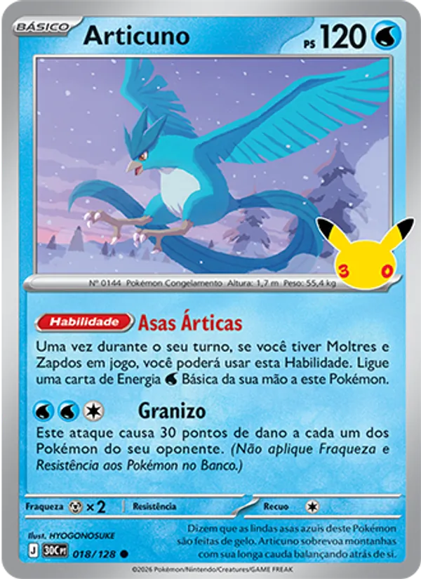 Articuno, Celebração de 30 Anos 018