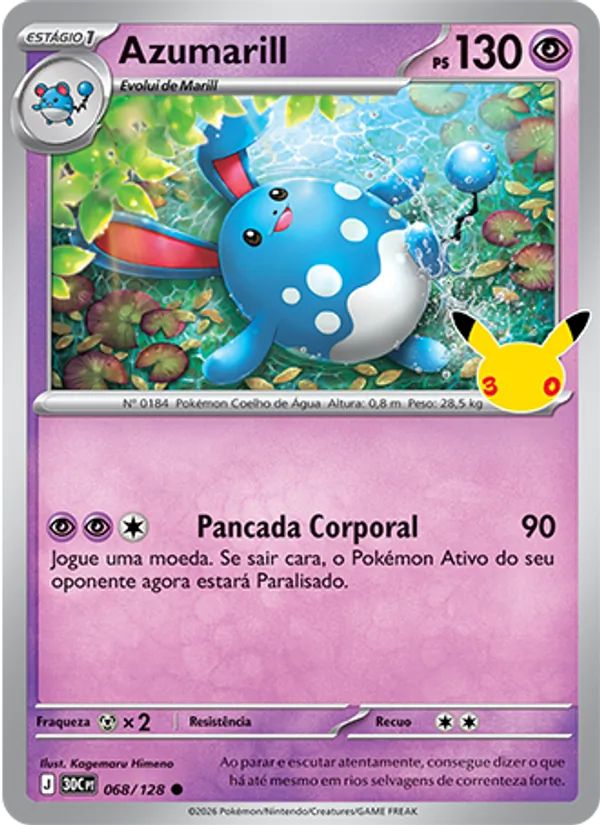 Azumarill, Celebração de 30 Anos 068