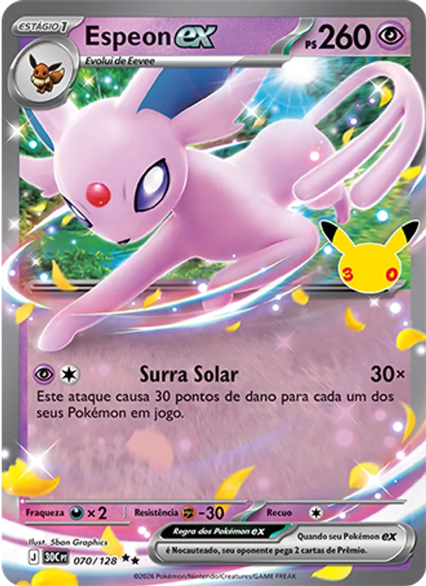 Espeon ex, Celebração de 30 Anos 070
