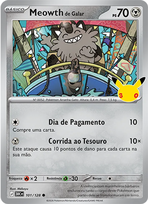 Galarian Meowth, Celebração de 30 Anos 101