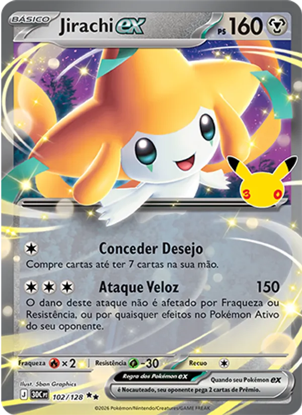 Jirachi ex, Celebração de 30 Anos 102