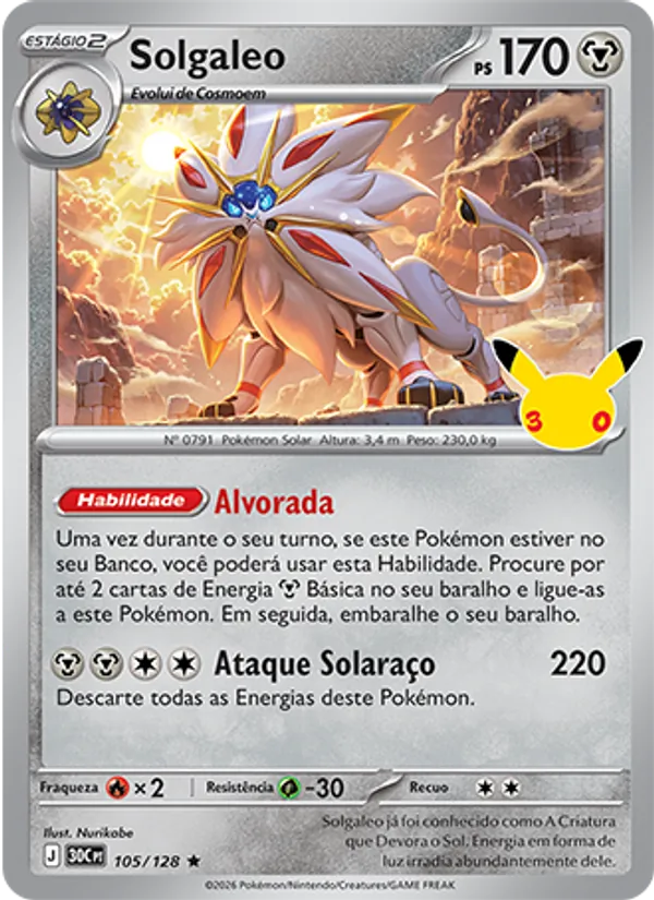 Solgaleo, Celebração de 30 Anos 105