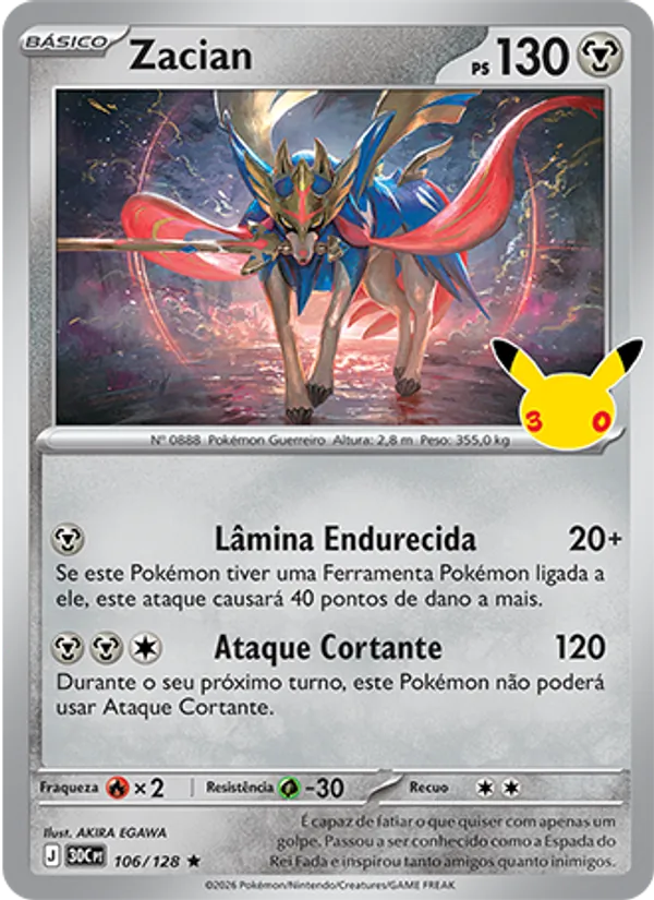 Zacian, Celebração de 30 Anos 106