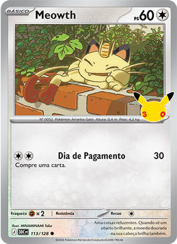 Meowth, Celebração de 30 Anos 113