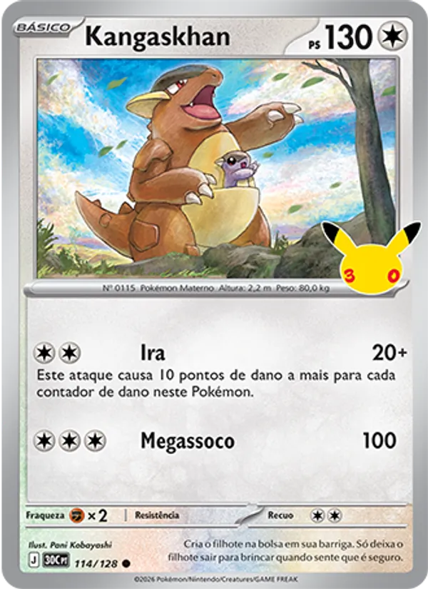 Kangaskhan, Celebração de 30 Anos 114