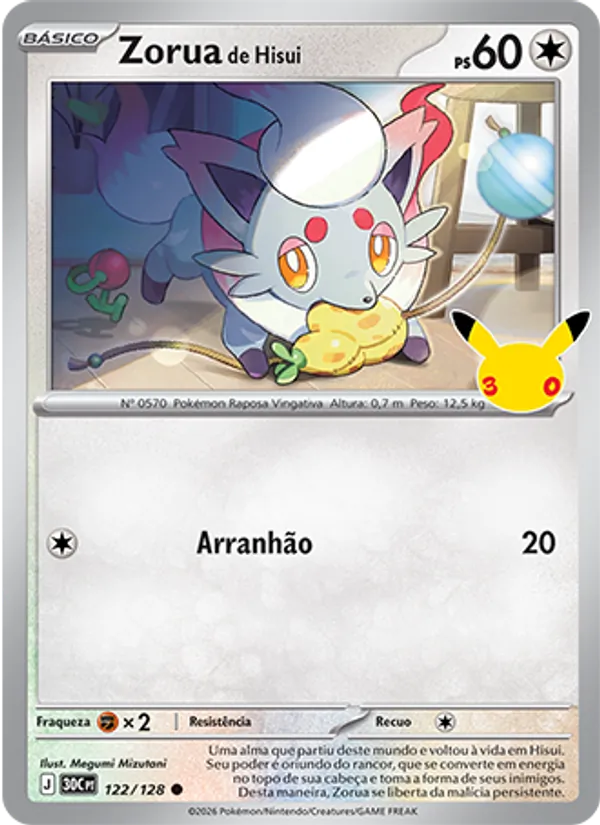 Hisuian Zorua, Celebração de 30 Anos 122