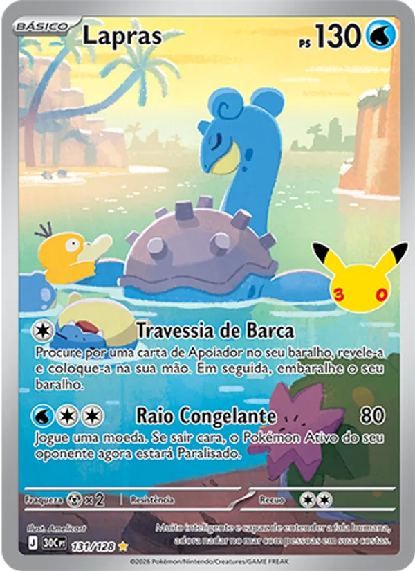 Lapras, Celebração de 30 Anos 131