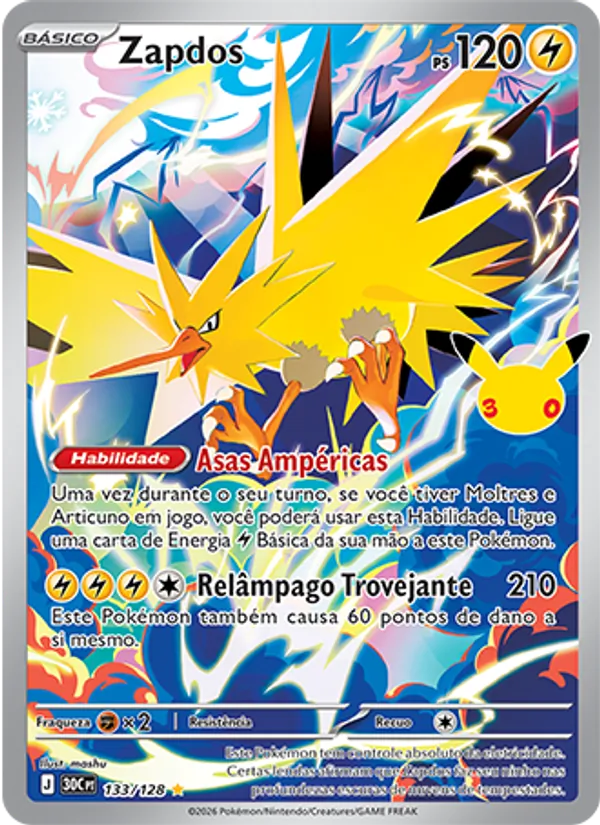 Zapdos, Celebração de 30 Anos 133