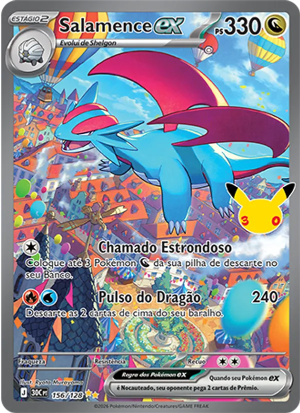 Salamence ex, Celebração de 30 Anos 156