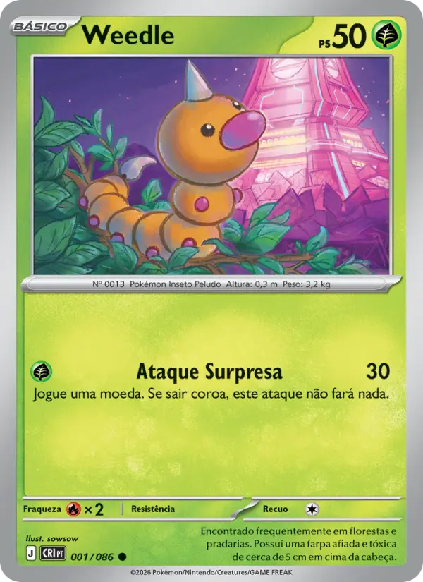 Weedle card image