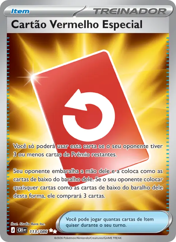Cartão Vermelho Especial card image