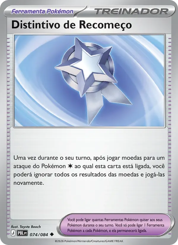 Distintivo de Recomeço – Pokémon TCG