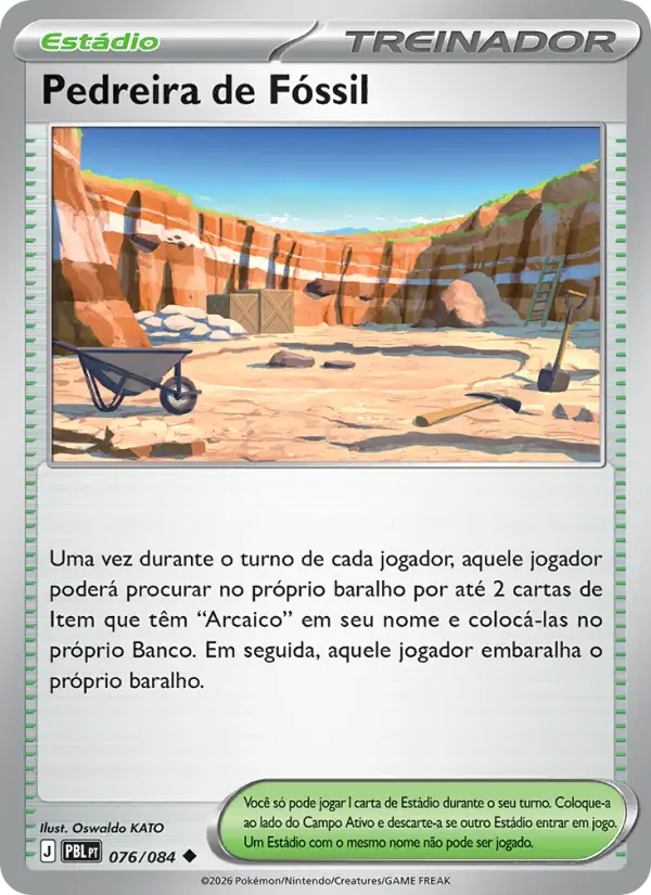 Pedreira de Fóssil – Pokémon TCG
