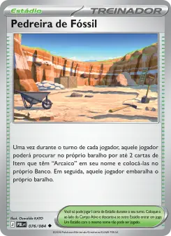 Pedreira de Fóssil – Carta Pokémon TCG