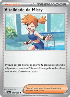 Vitalidade da Misty – Carta Pokémon TCG