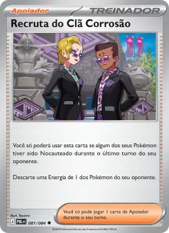 Recruta do Clã Corrosão – Carta Pokémon TCG