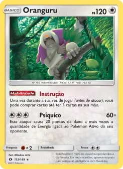 Oranguru – Carta Pokémon TCG