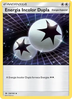 Energia Incolor Dupla – Carta Pokémon TCG
