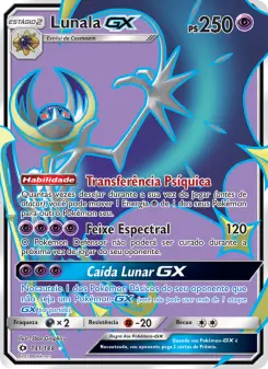 Lunala GX – Carta Pokémon TCG