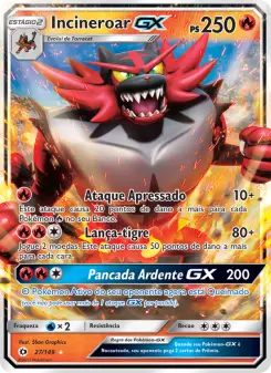 Incineroar GX – Carta Pokémon TCG