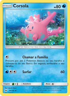 Corsola – Carta Pokémon TCG