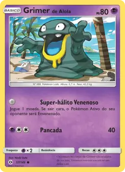 Grimer de Alola – Carta Pokémon TCG