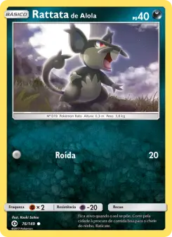 Rattata de Alola – Carta Pokémon TCG