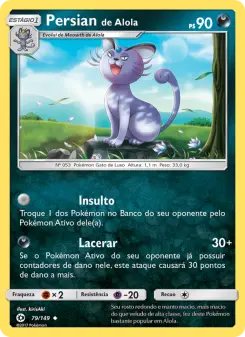 Persian de Alola – Carta Pokémon TCG