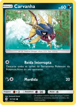 Carvanha – Carta Pokémon TCG