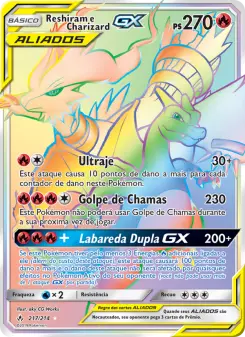 Reshiram e Charizard GX