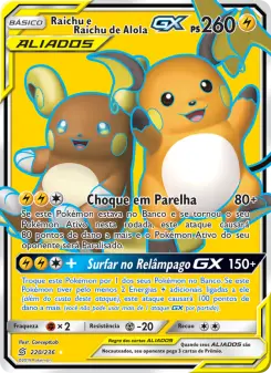 Raichu e Raichu de Alola GX