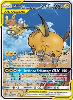 Raichu e Raichu de Alola GX