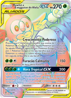 Rowlet e Exeggutor de Alola GX