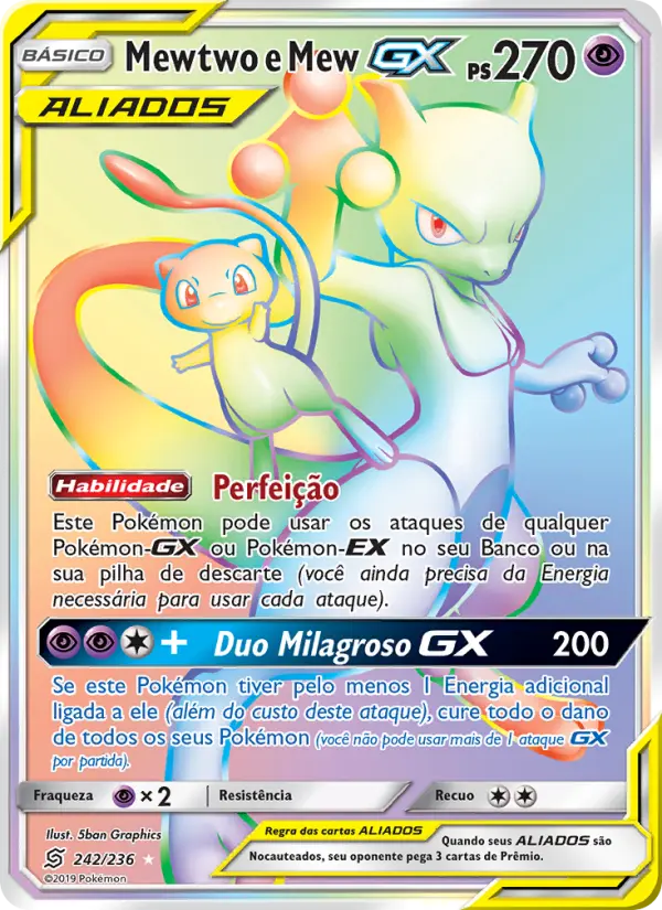 Mewtwo e Mew GX