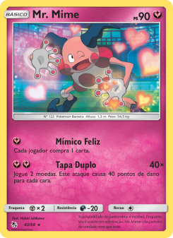 Carta Pokémon Mr. Mime HIF 043/068 da coleção Hidden Fates