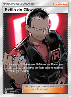Carta Pokémon Giovanni’s Exile HIF 067/068 da coleção Hidden Fates