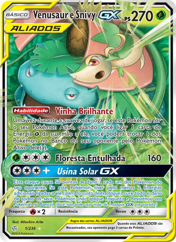 Venusaur e Snivy GX